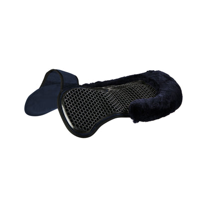 Acavallo - Underlag, Slim pad, manke-fri, ruskind, lammeskind bag, Hexagonal gel, flat