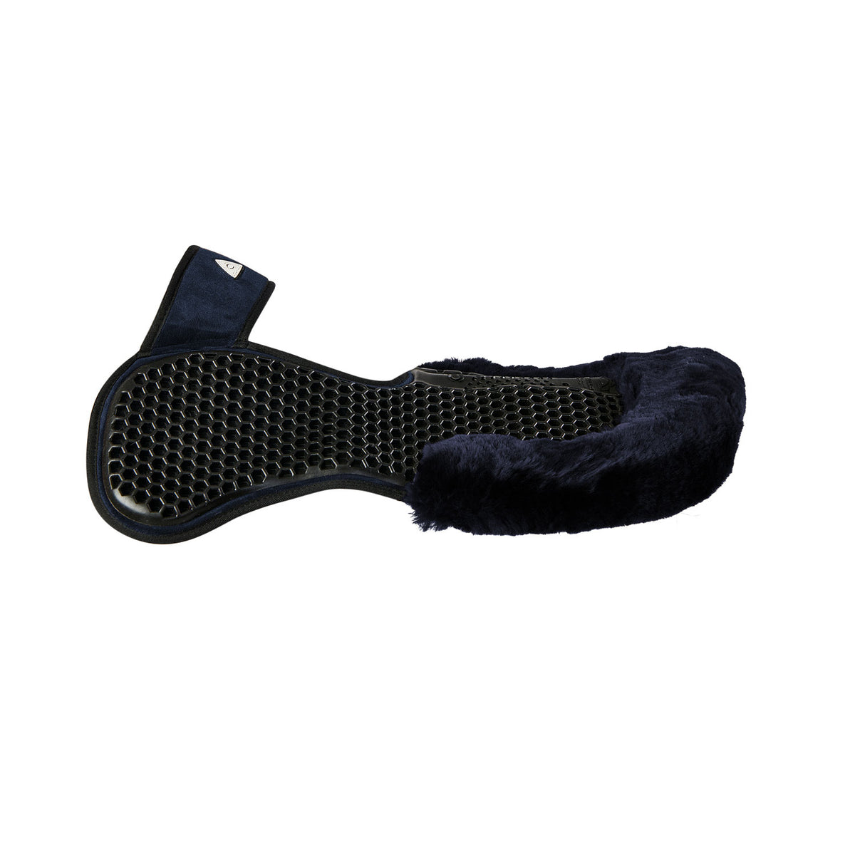 Acavallo - Underlag, Slim pad, manke-fri, ruskind, lammeskind bag, Hexagonal gel, flat