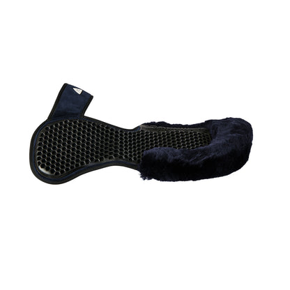 Acavallo - Underlag, Slim pad, manke-fri, ruskind, lammeskind bag, Hexagonal gel, flat