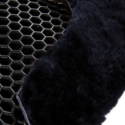 Acavallo - Underlag, Slim pad, manke-fri, ruskind, lammeskind bag, Hexagonal gel, flat