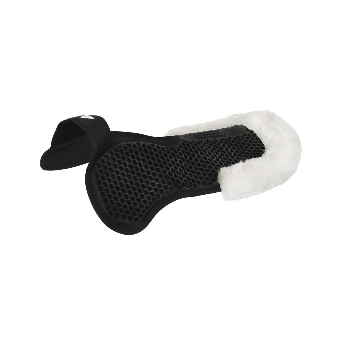 Acavallo - Underlag, Slim pad, manke-fri, ruskind, lammeskind bag, Hexagonal gel, flat