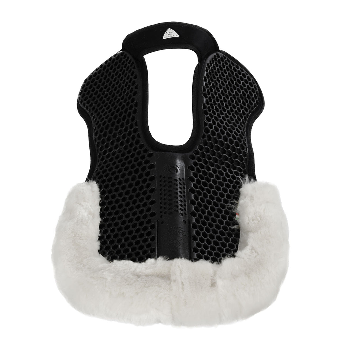 Acavallo - Underlag, Slim pad, manke-fri, ruskind, lammeskind bag, Hexagonal gel, flat