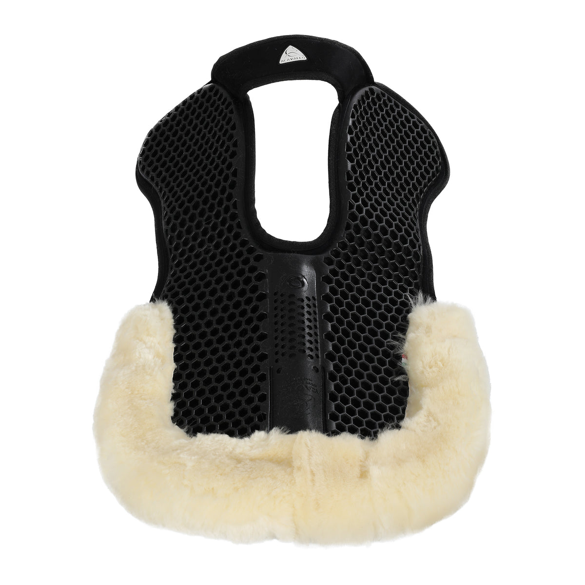 Acavallo - Underlag, Slim pad, manke-fri, ruskind, lammeskind bag, Hexagonal gel, flat