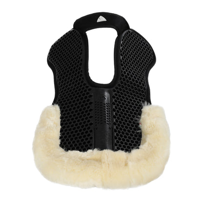 Acavallo - Underlag, Slim pad, manke-fri, ruskind, lammeskind bag, Hexagonal gel, flat