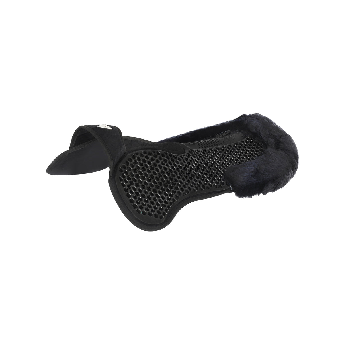 Acavallo - Underlag, Slim pad, manke-fri, ruskind, lammeskind bag, Hexagonal gel, flat
