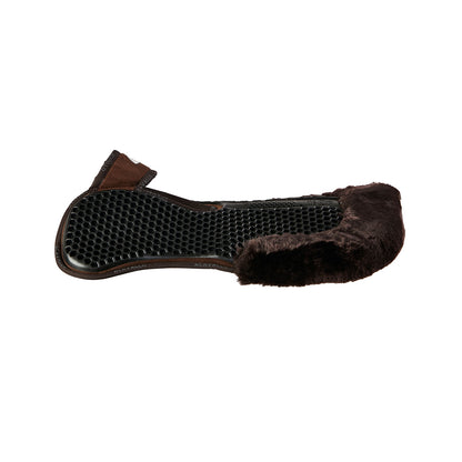 Acavallo - Underlag, memory foam, manke-fri, ruskind, lammeskind bag, Hexagonal gel, flat