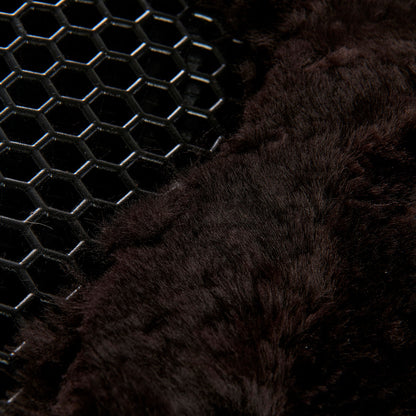 Acavallo - Underlag, memory foam, manke-fri, ruskind, lammeskind bag, Hexagonal gel, flat