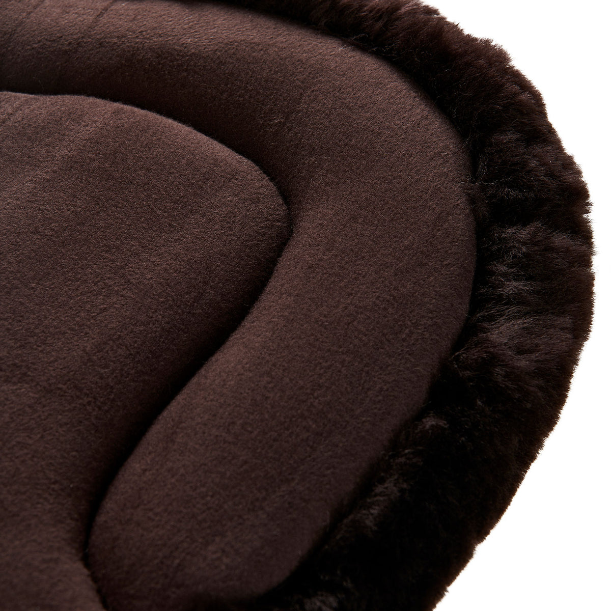 Acavallo - Underlag, memory foam, manke-fri, ruskind, lammeskind bag, Hexagonal gel, flat