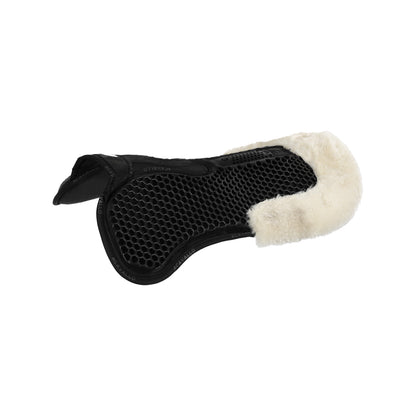 Acavallo - Underlag, memory foam, manke-fri, ruskind, lammeskind bag, Hexagonal gel, flat