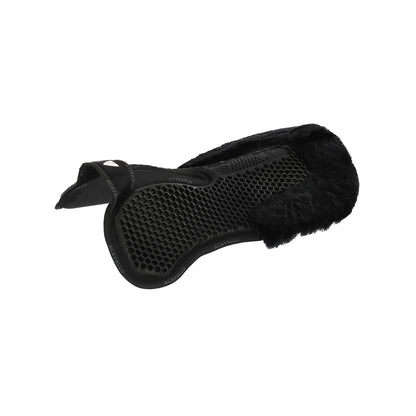 Acavallo - Underlag, memory foam, manke-fri, ruskind, lammeskind bag, Hexagonal gel, flat
