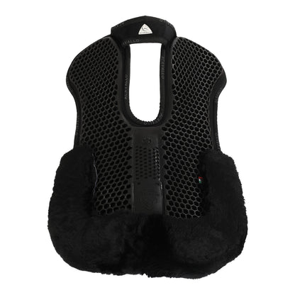 Acavallo - Underlag, memory foam, manke-fri, ruskind, lammeskind bag, Hexagonal gel, flat