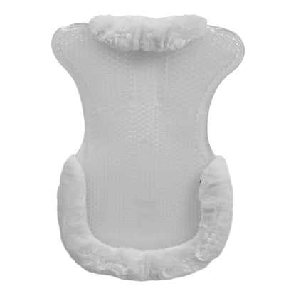 Acavallo - Underlag, gel, Classic-FS, kunstigt lammeskind, cut-out, front riser