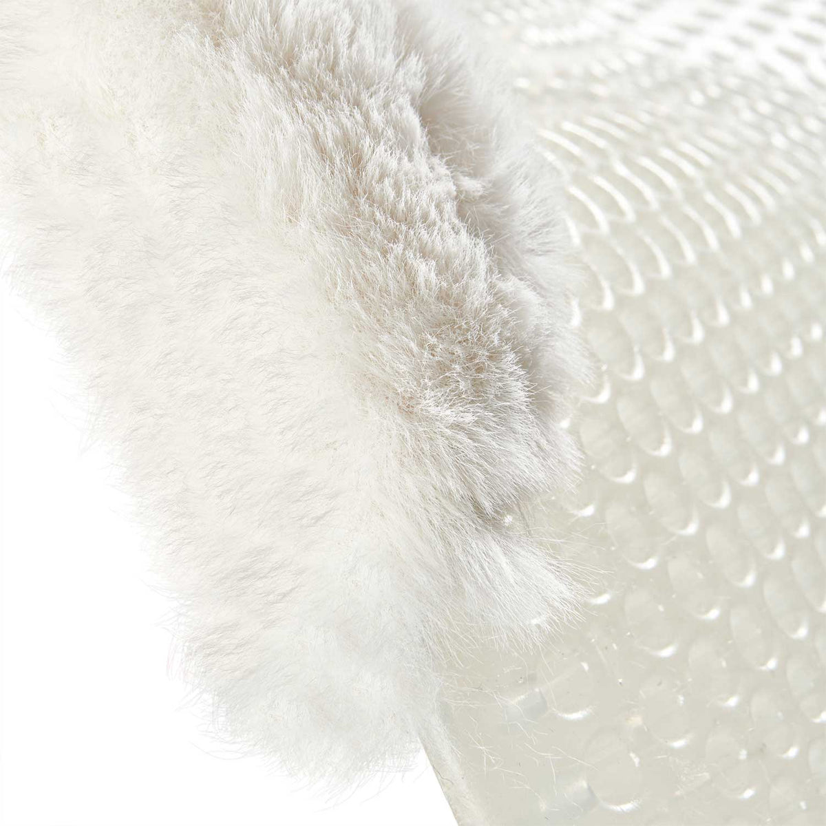 Acavallo - Underlag, gel, Classic-FS, kunstigt lammeskind, cut-out, front riser
