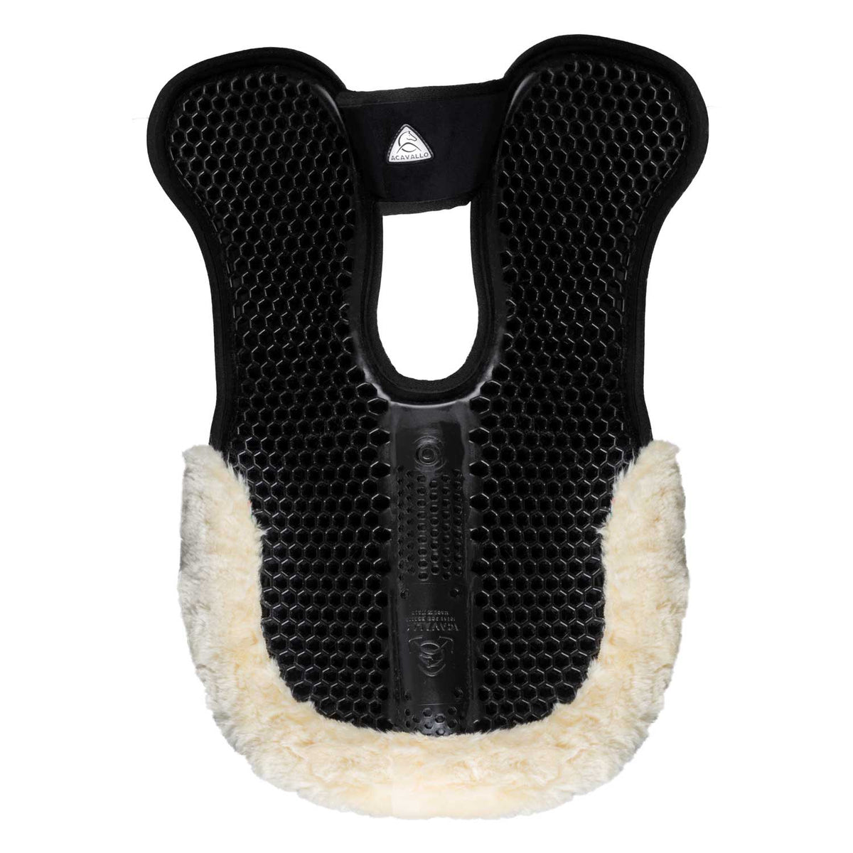 Acavallo - Underlag, memory foam, manke-fri, ruskind, lammeskind bag, Hexagonal gel