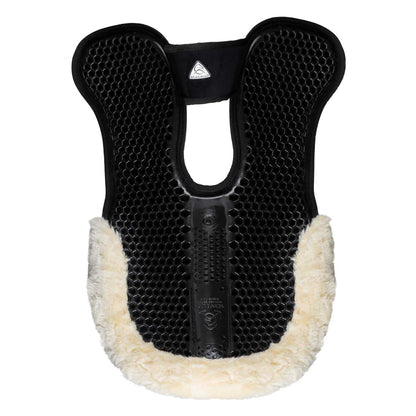 Acavallo - Underlag, memory foam, manke-fri, ruskind, lammeskind bag, Hexagonal gel