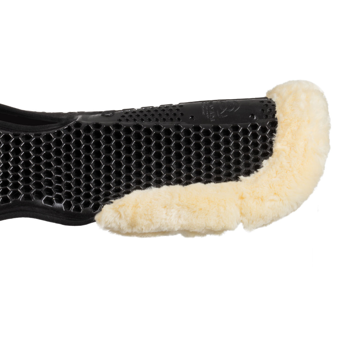 Acavallo - Underlag, memory foam, manke-fri, ruskind, lammeskind bag, Hexagonal gel