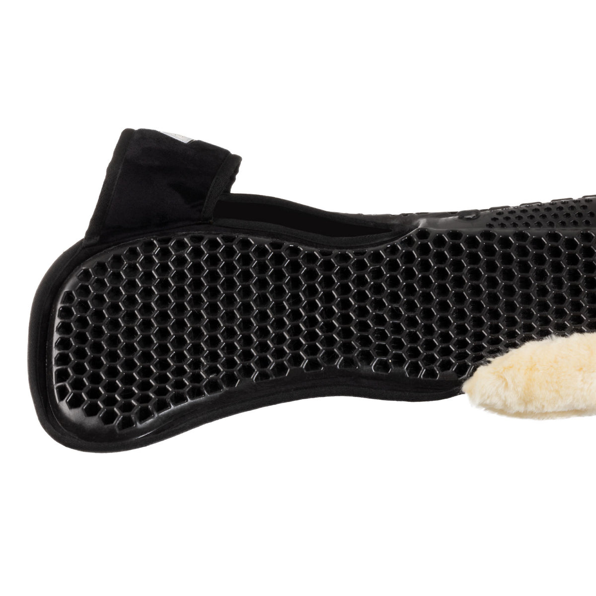 Acavallo - Underlag, memory foam, manke-fri, ruskind, lammeskind bag, Hexagonal gel