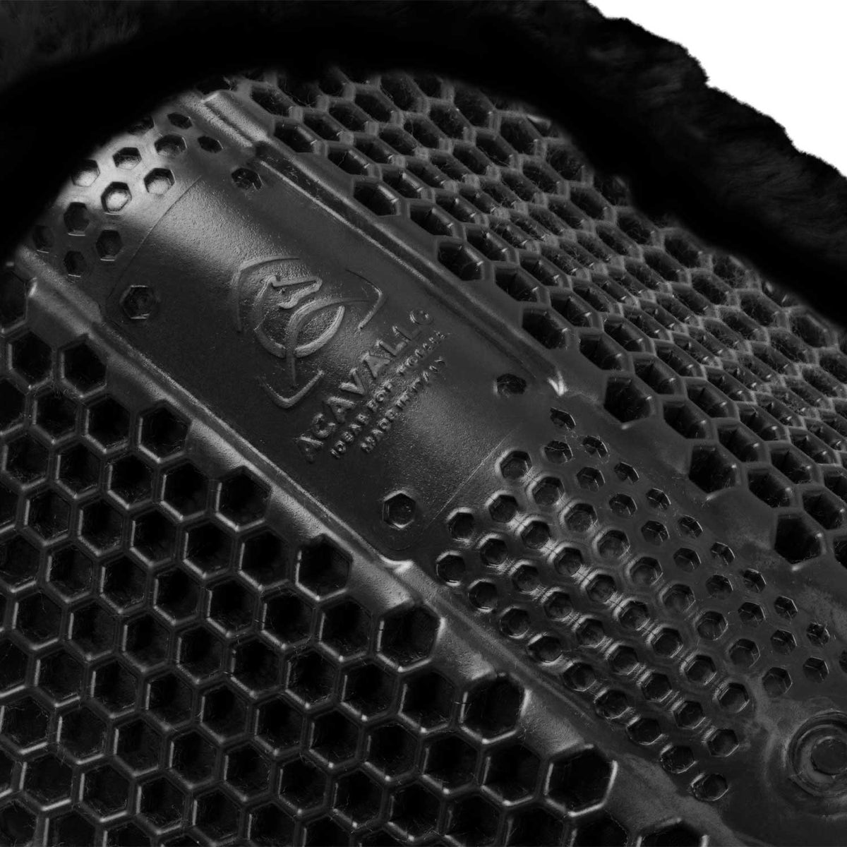 Acavallo - Underlag, memory foam, manke-fri, ruskind, lammeskind bag, Hexagonal gel