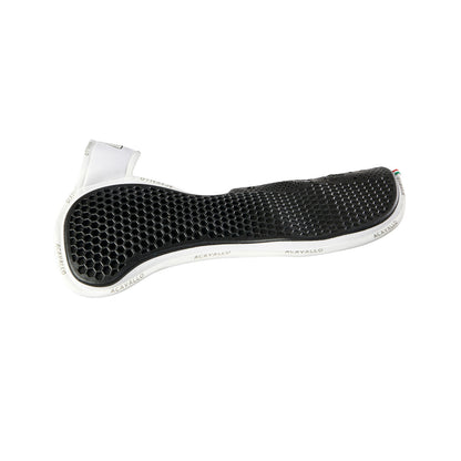 Acavallo - Underlag, memory foam, manke-fri, ruskind, Hexagonal gel, front riser