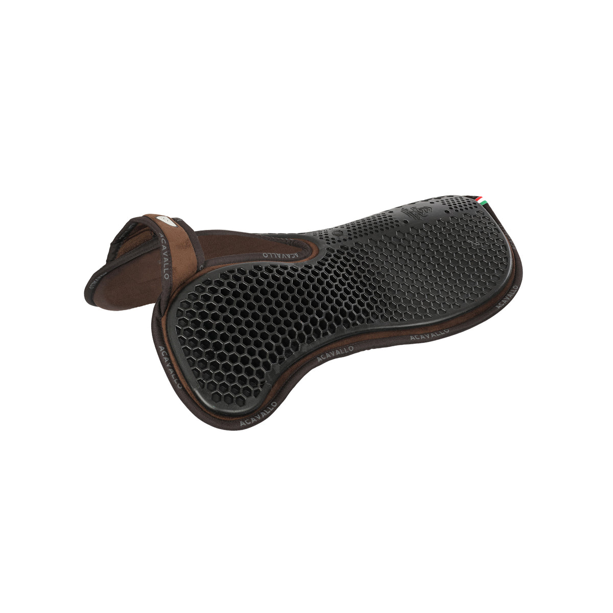 Acavallo - Underlag, memory foam, manke-fri, ruskind, Hexagonal gel, front riser
