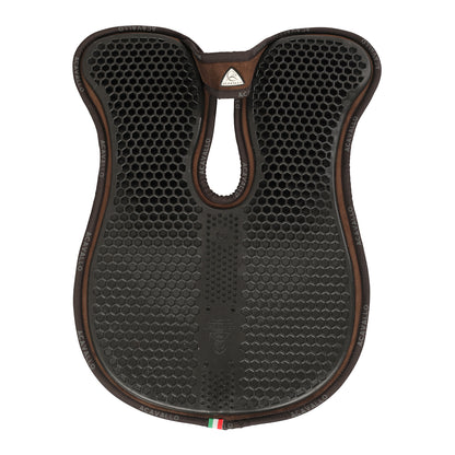 Acavallo - Underlag, memory foam, manke-fri, ruskind, Hexagonal gel, front riser
