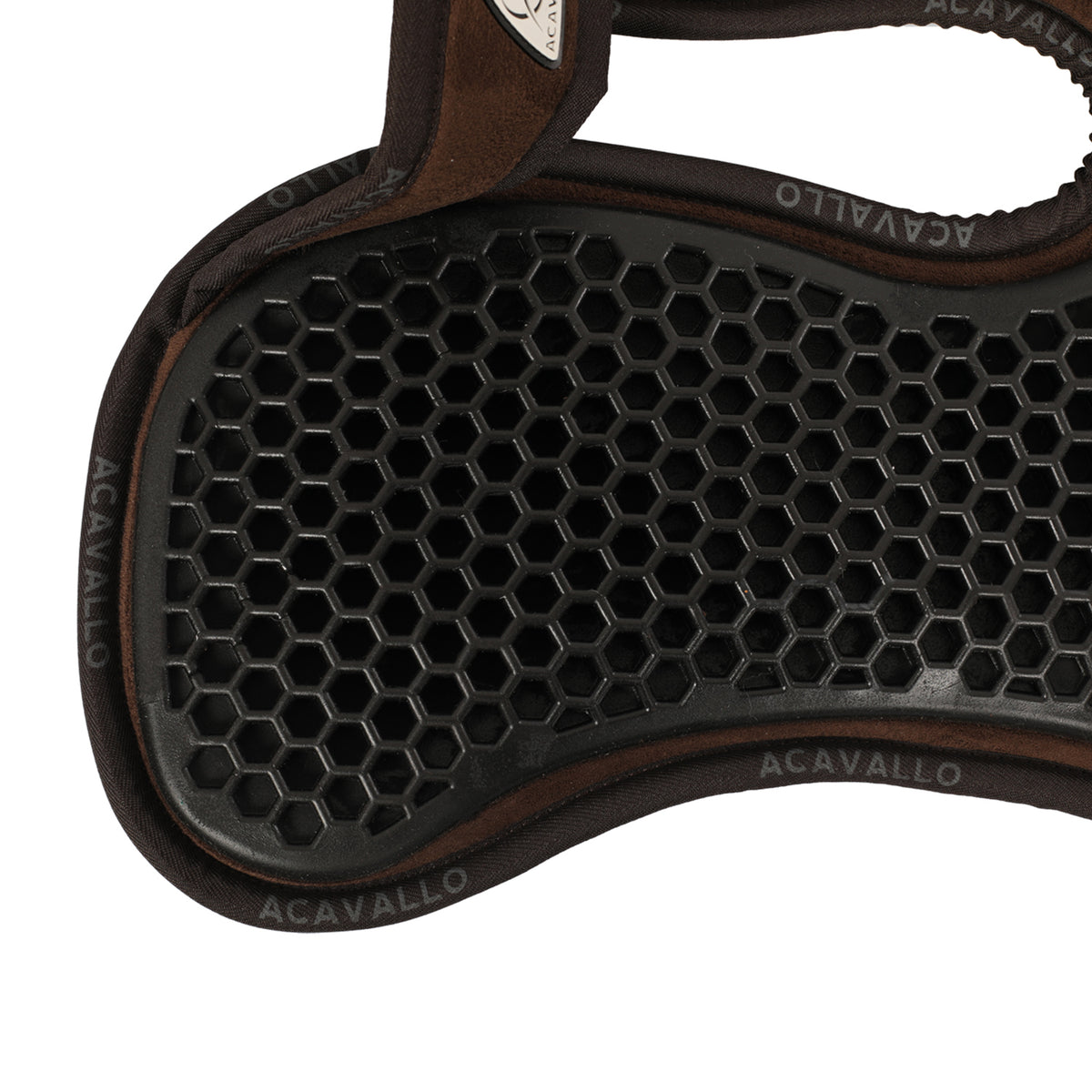 Acavallo - Underlag, memory foam, manke-fri, ruskind, Hexagonal gel, front riser