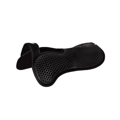 Acavallo - Underlag, memory foam, manke-fri, ruskind, Hexagonal gel, front riser