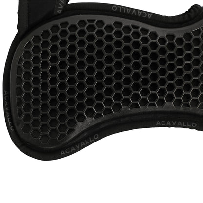 Acavallo - Underlag, memory foam, manke-fri, ruskind, Hexagonal gel, front riser