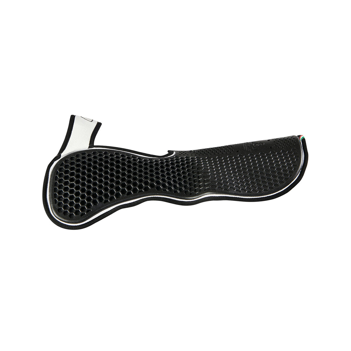 Acavallo - Underlag, Slim pad, manke-fri, ruskind, Hexagonal gel, front riser