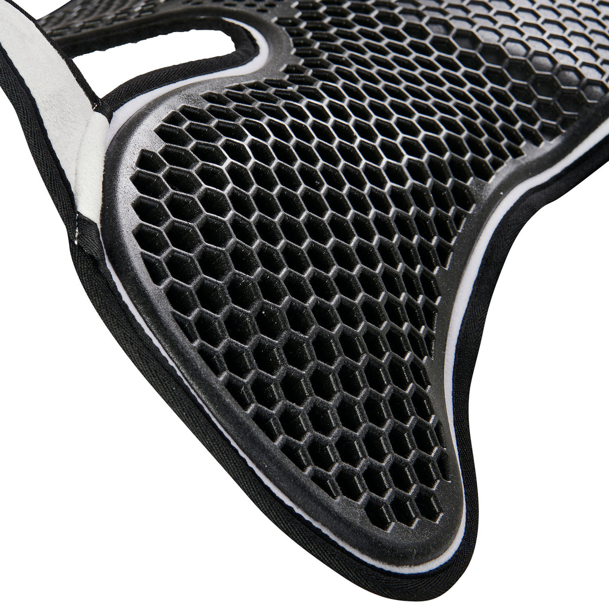 Acavallo - Underlag, Slim pad, manke-fri, ruskind, Hexagonal gel, front riser