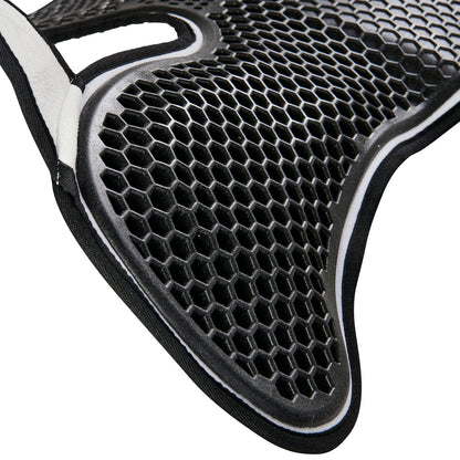Acavallo - Underlag, Slim pad, manke-fri, ruskind, Hexagonal gel, front riser
