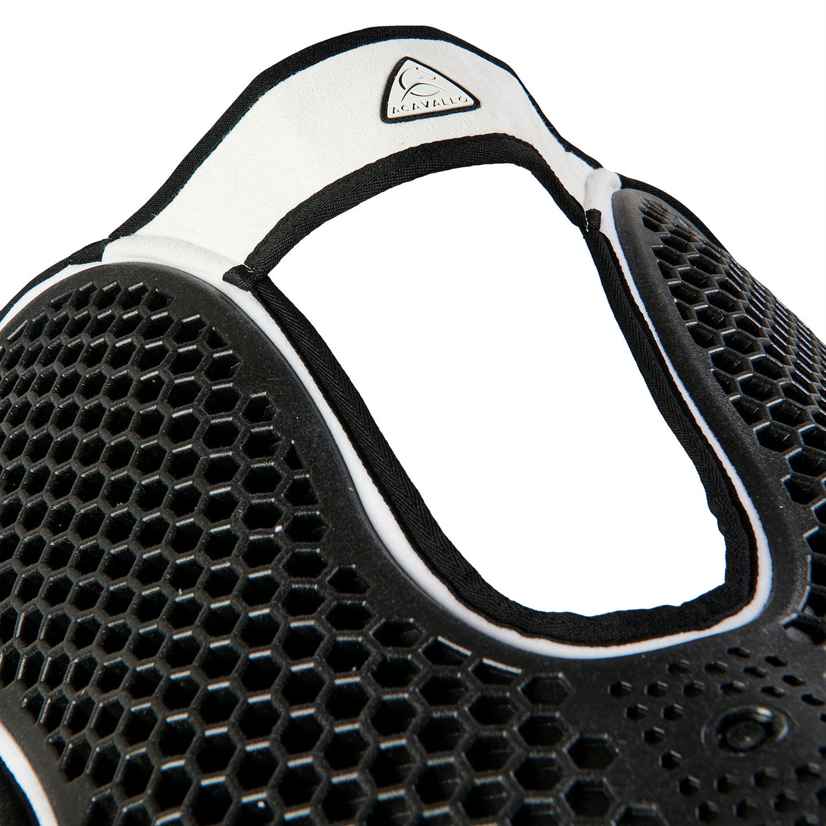 Acavallo - Underlag, Slim pad, manke-fri, ruskind, Hexagonal gel, front riser