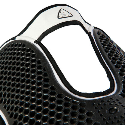 Acavallo - Underlag, Slim pad, manke-fri, ruskind, Hexagonal gel, front riser