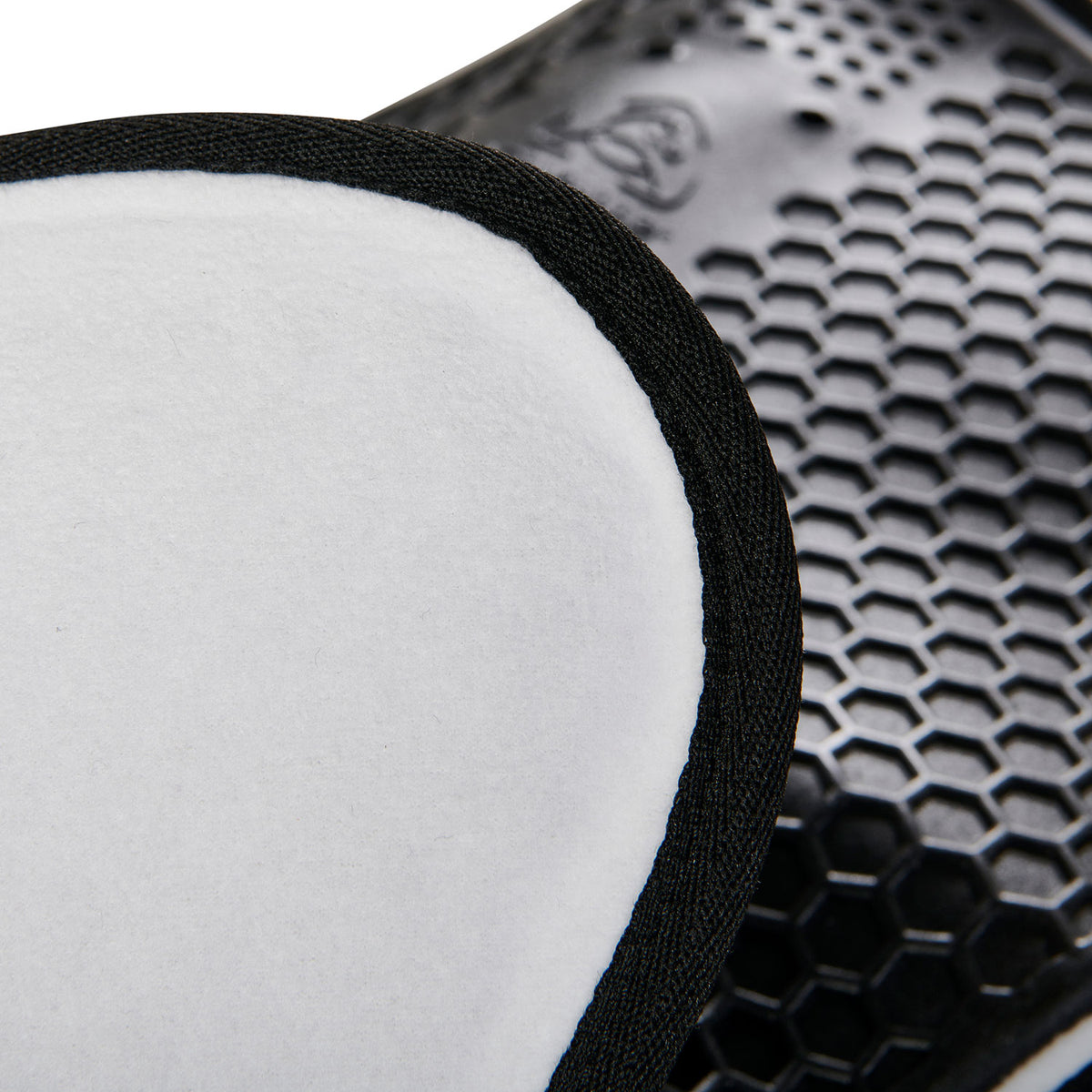 Acavallo - Underlag, Slim pad, manke-fri, ruskind, Hexagonal gel, front riser