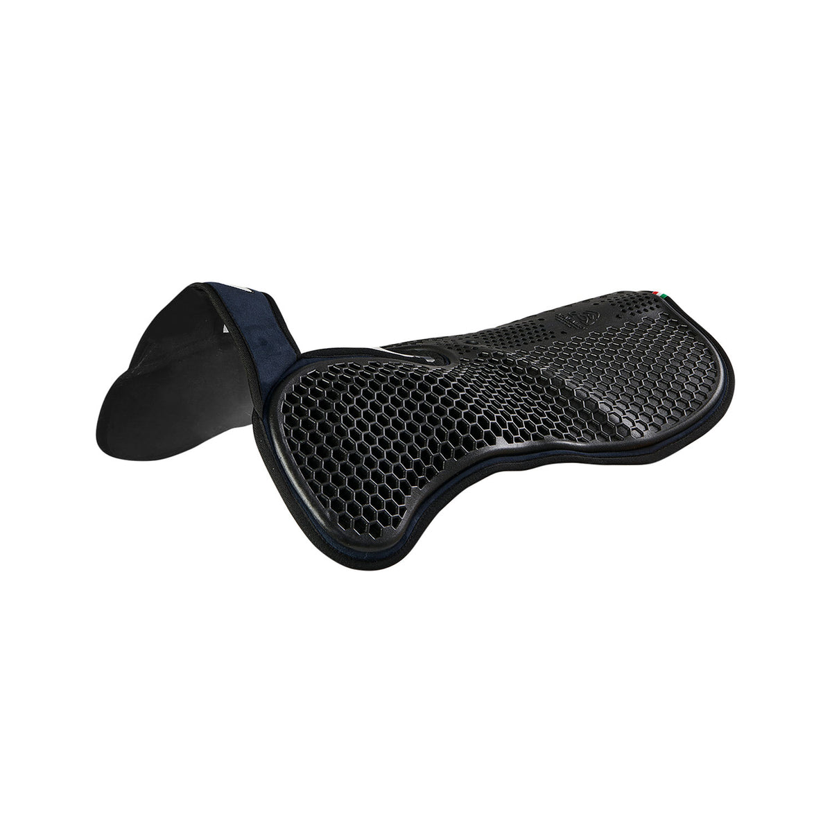 Acavallo - Underlag, Slim pad, manke-fri, ruskind, Hexagonal gel, front riser