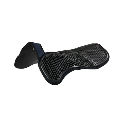 Acavallo - Underlag, Slim pad, manke-fri, ruskind, Hexagonal gel, front riser