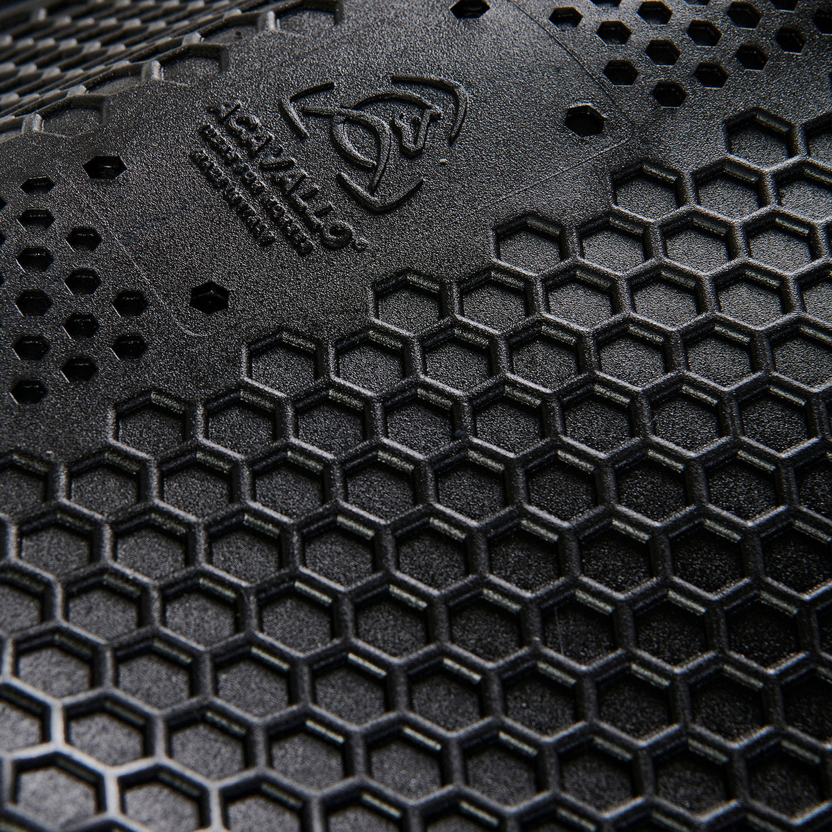 Acavallo - Underlag, Slim pad, manke-fri, ruskind, Hexagonal gel, front riser
