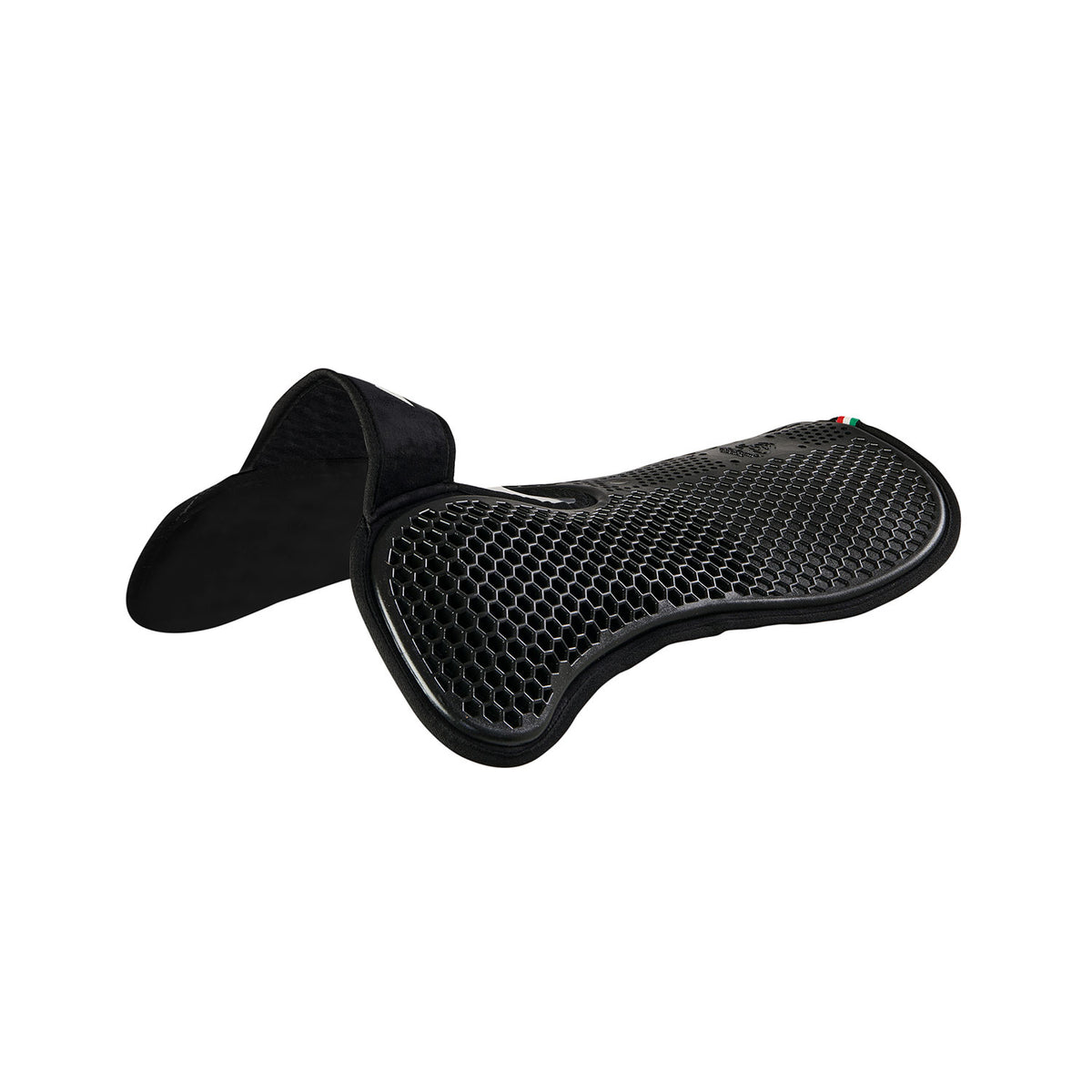 Acavallo - Underlag, Slim pad, manke-fri, ruskind, Hexagonal gel, front riser