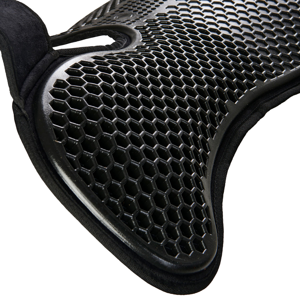 Acavallo - Underlag, Slim pad, manke-fri, ruskind, Hexagonal gel, front riser