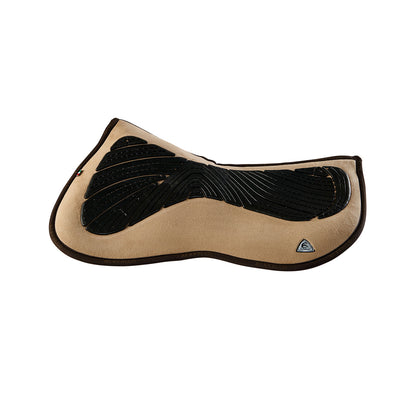 Acavallo - Half pad, memory foam, ruskind, gel grip, flat, med lommer