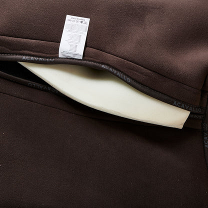 Acavallo - Half pad, memory foam, ruskind, gel grip, flat, med lommer
