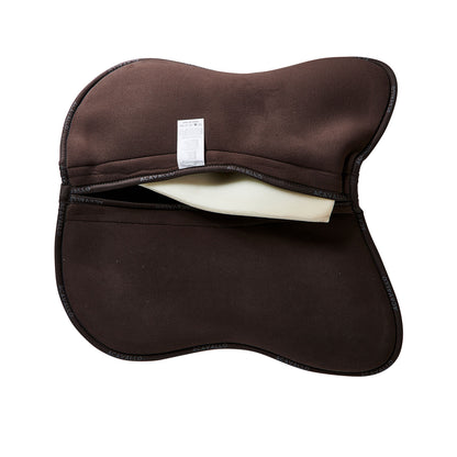 Acavallo - Half pad, memory foam, ruskind, gel grip, flat, med lommer