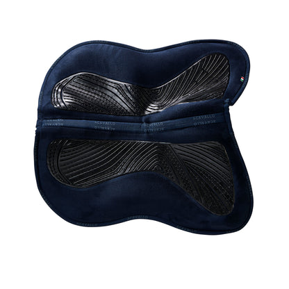 Acavallo - Half pad, memory foam, ruskind, gel grip, flat, med lommer