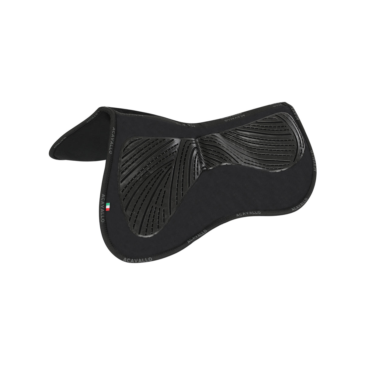 Acavallo - Half pad, memory foam, ruskind, gel grip, flat, med lommer