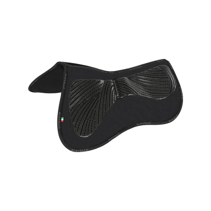 Acavallo - Half pad, memory foam, ruskind, gel grip, flat, med lommer