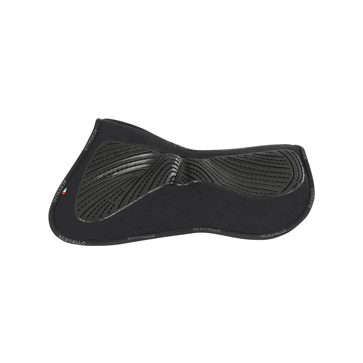 Acavallo - Half pad, memory foam, ruskind, gel grip, flat, med lommer