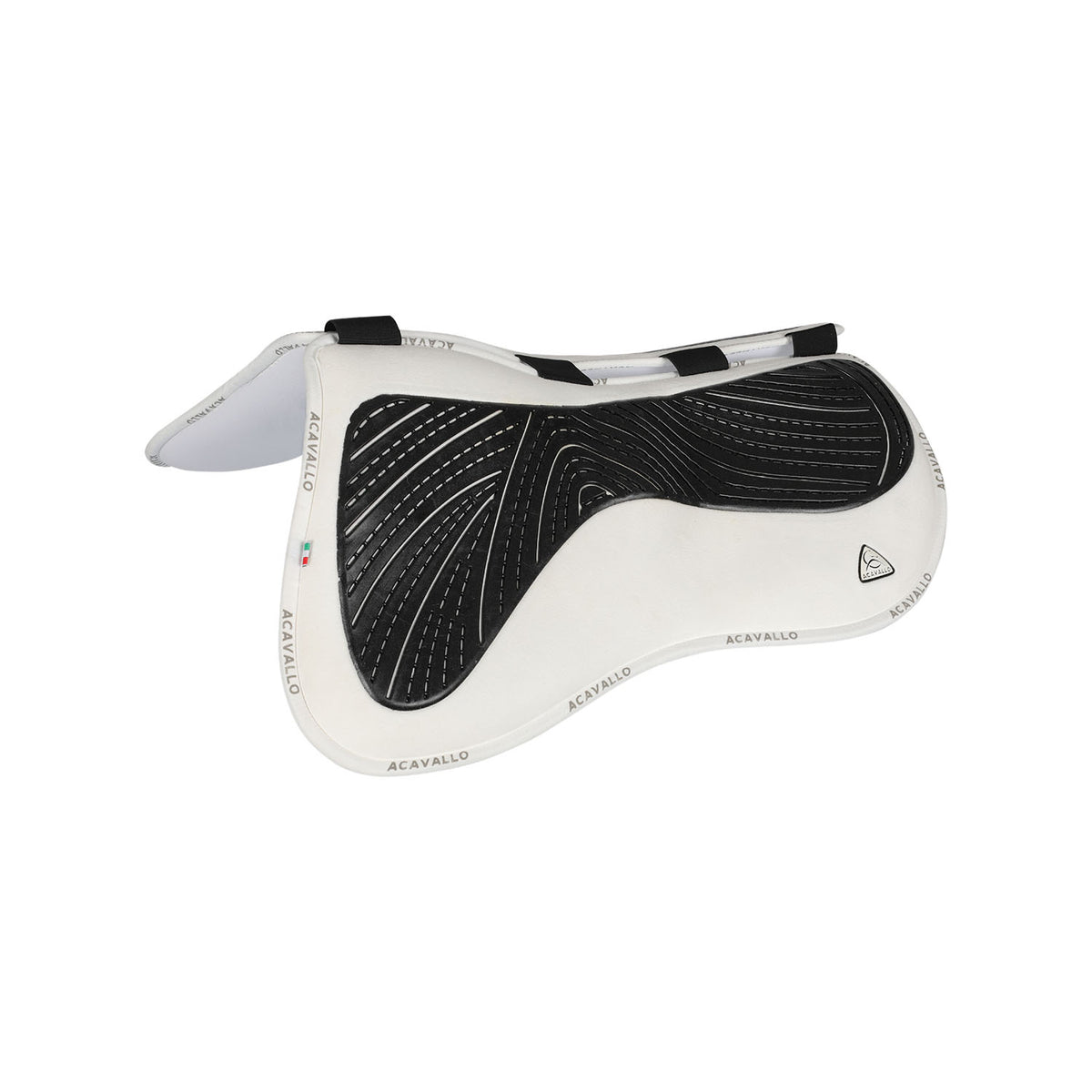 Acavallo - Half pad, memory foam, ruskind, kunstigt lammeskind, gel grip, flat