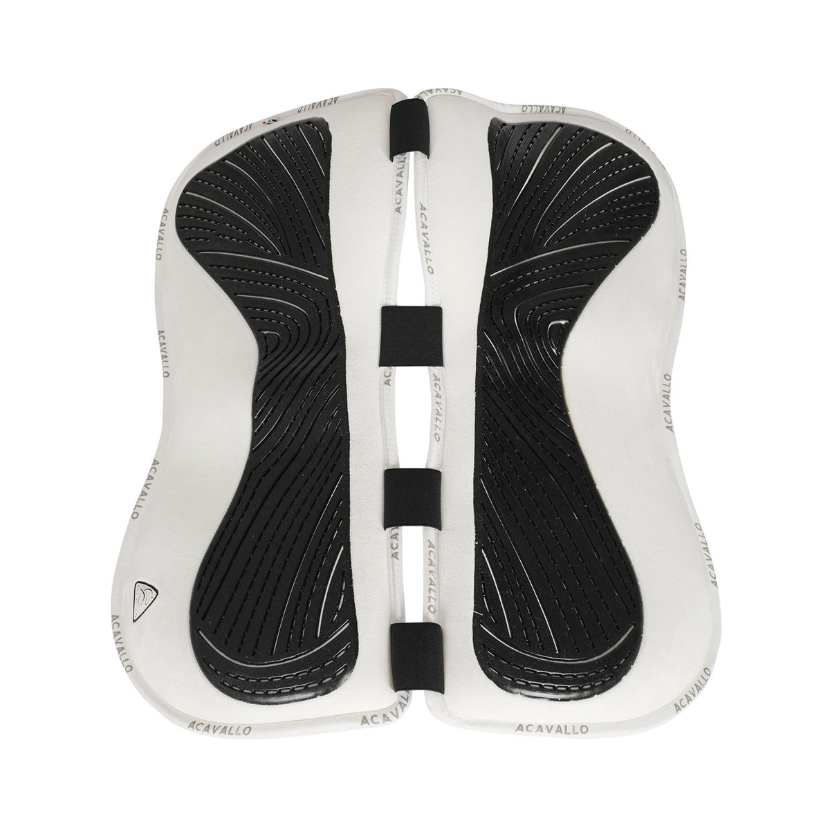 Acavallo - Half pad, memory foam, ruskind, kunstigt lammeskind, gel grip, flat