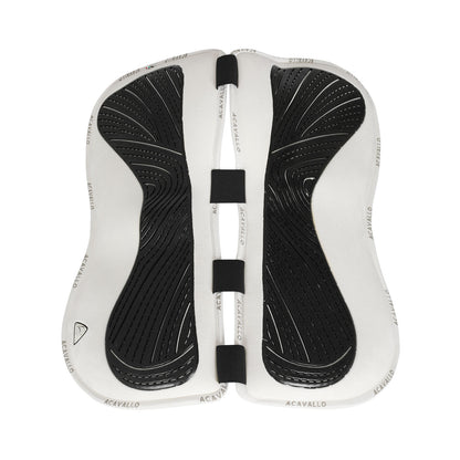 Acavallo - Half pad, memory foam, ruskind, kunstigt lammeskind, gel grip, flat