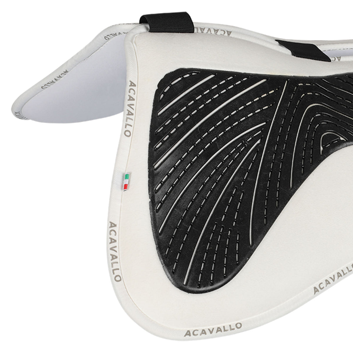 Acavallo - Half pad, memory foam, ruskind, kunstigt lammeskind, gel grip, flat